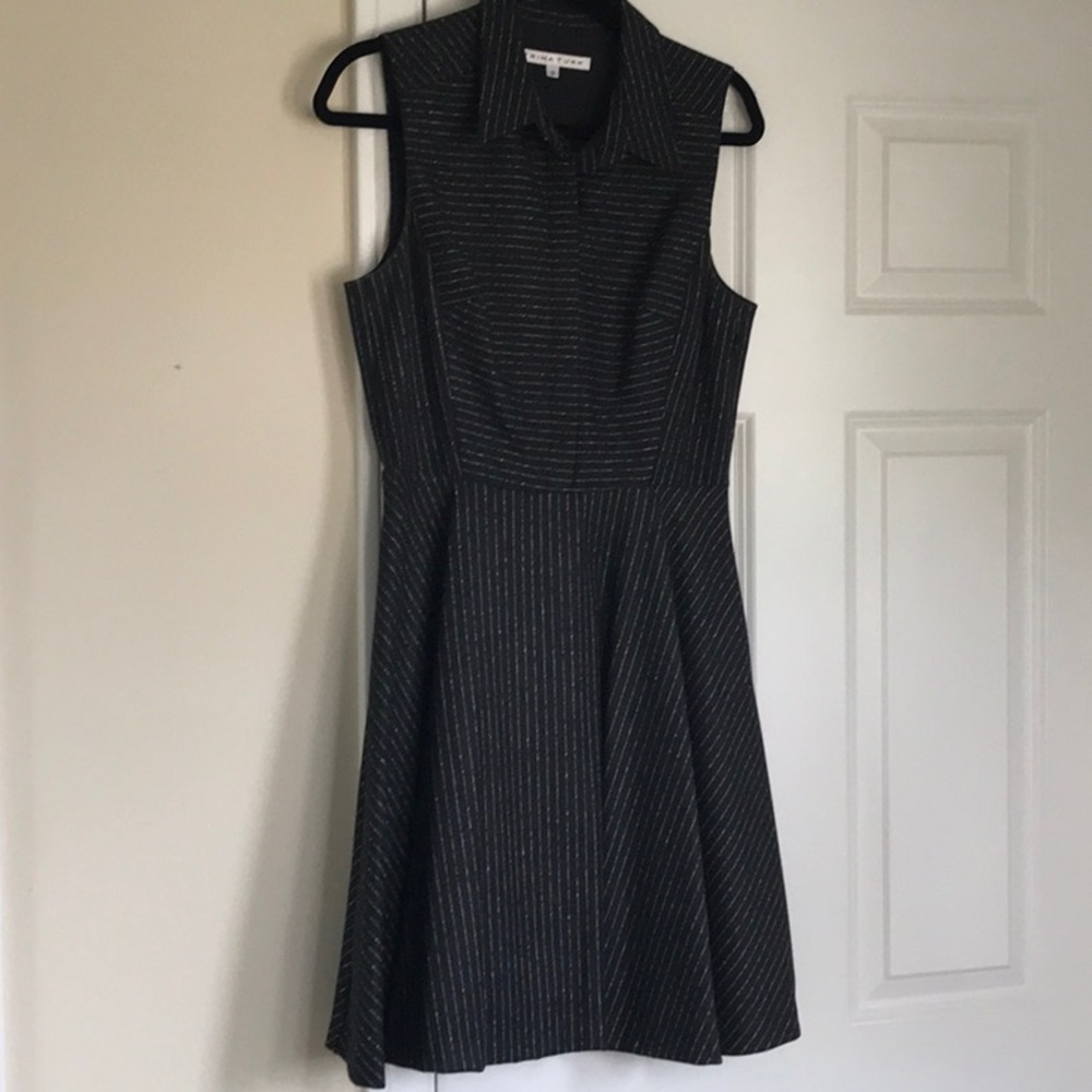 Trina Turk Sleeveless Dress Brushed Cotton Feel Sz 8